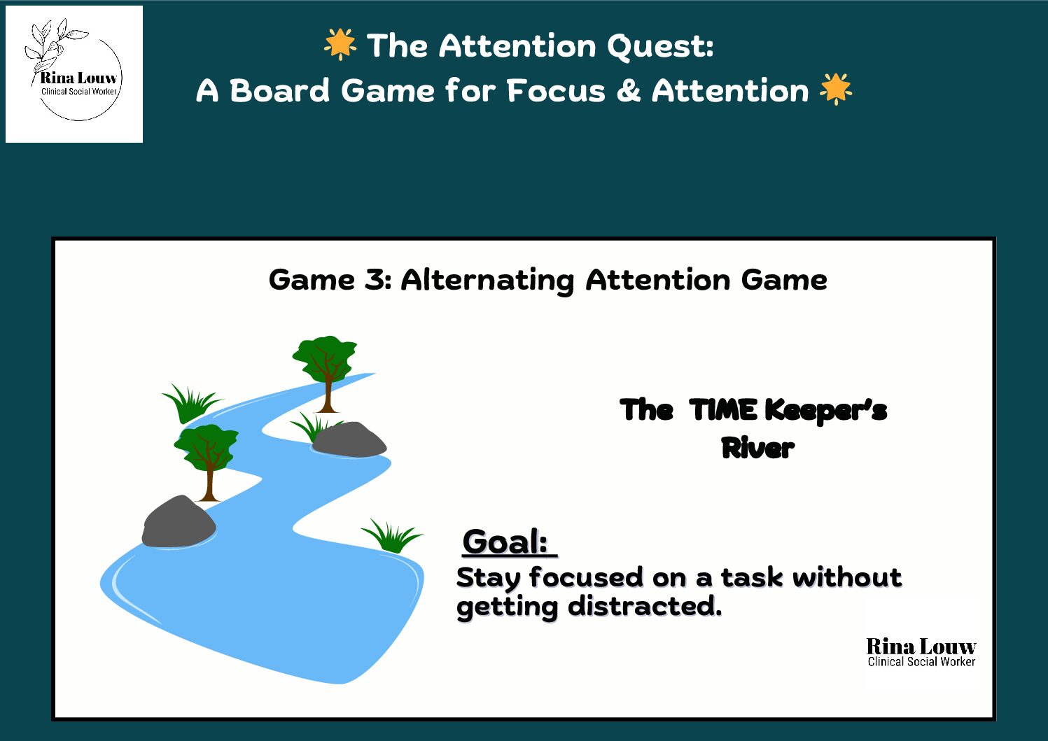 🎲 The Time Keeper’s River Game: A Fun Way to Boost Focus & Attention! 🕰️