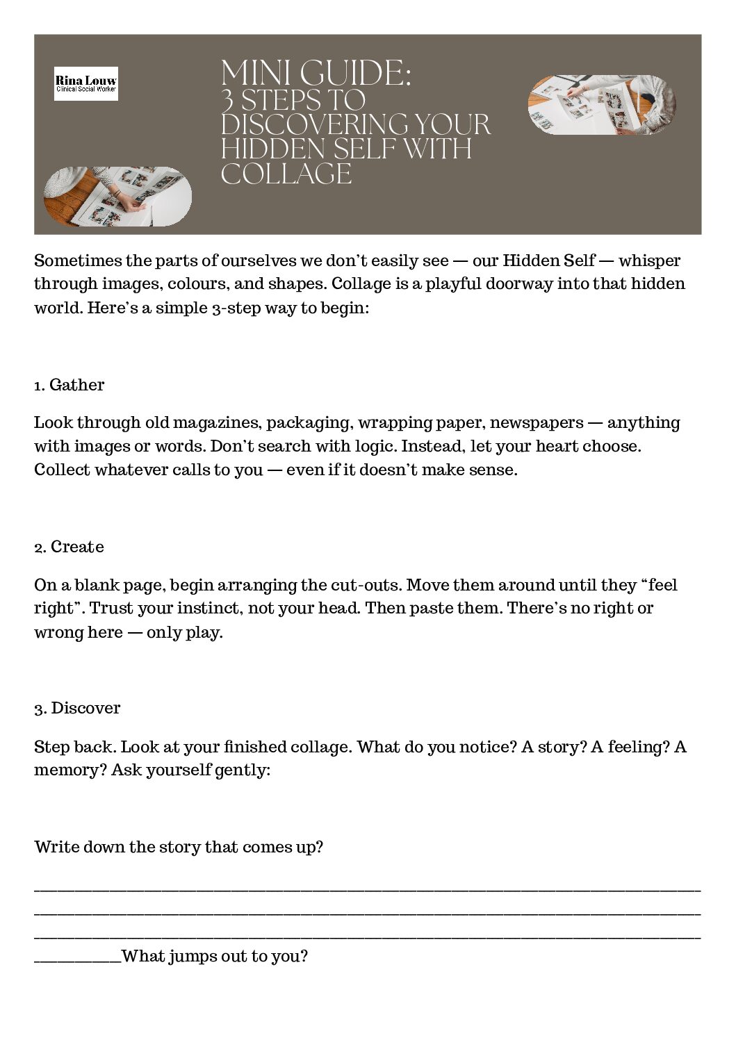Mini Guide: 3 Steps to Discovering Your Hidden Self with Collage - Image 2